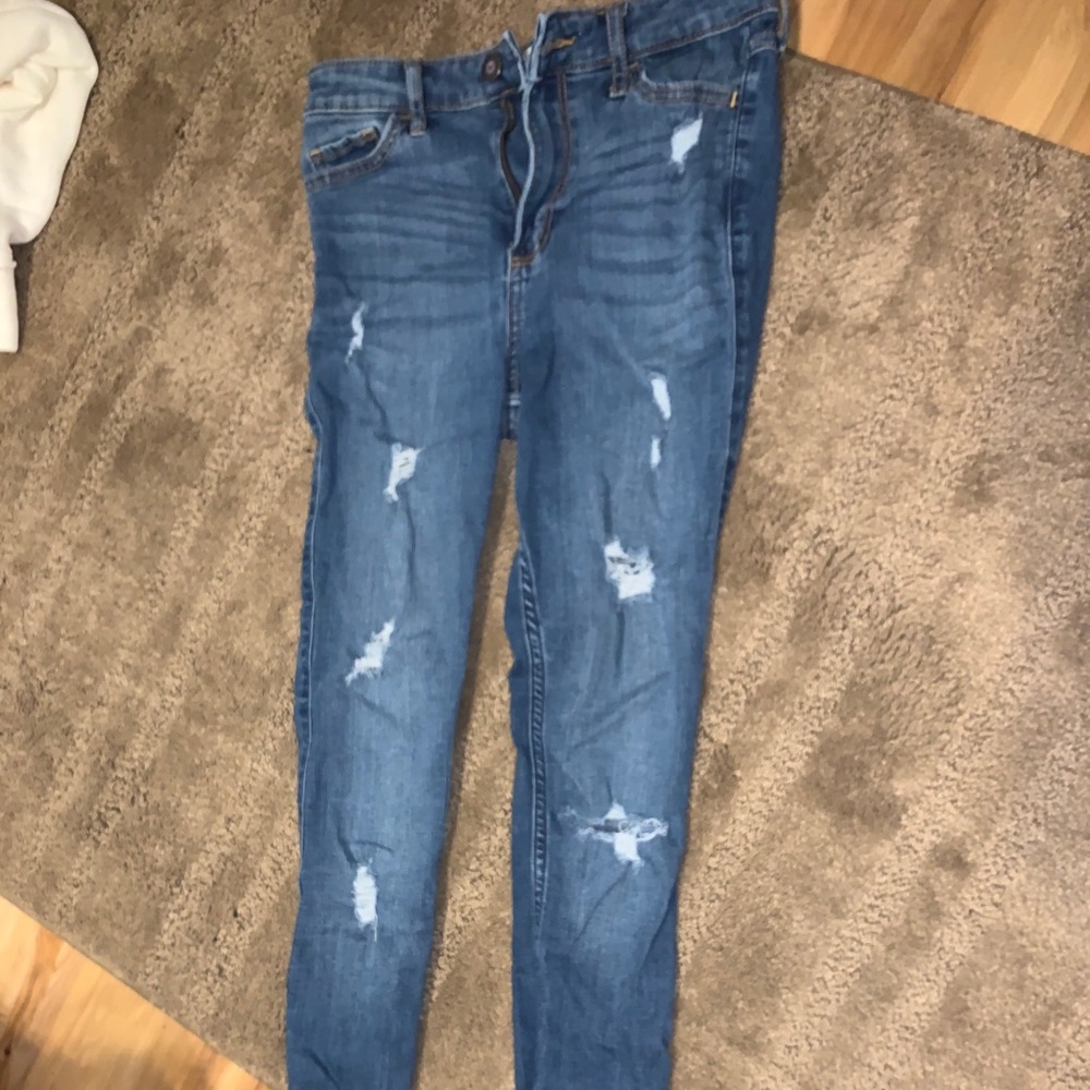 hollister high rise skinny jeans